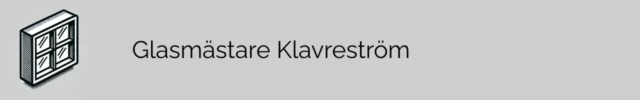 Glasmästare Klavreström